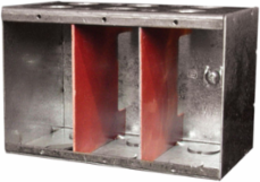 Masonry Device Box 6.75 Inch x 4 Inch x 3.375 Inch 347 Volt with 1/2 Inch Knockouts