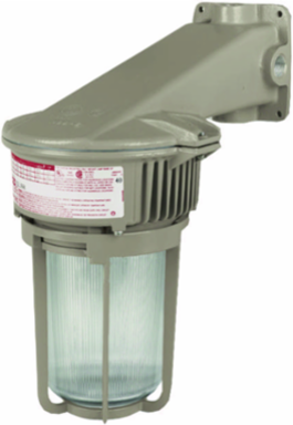 100W High Pressure Sodium Wall Mount Light Fixture, 3/4" Hub, 120V