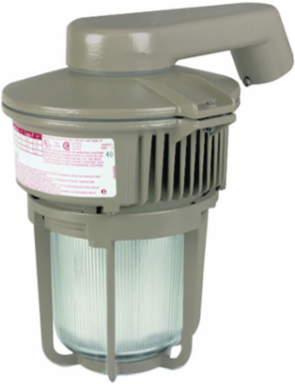 70W HPS Stanchion Mount Light Fixture 120V, 1-1/4 Inch Hub Size, Glass Globe