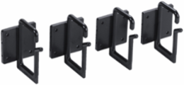 Plastic Cable Management Rings, 5.400 Inch, 4 Pack, ABS Material