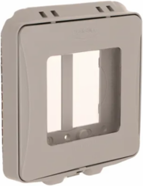 2-Gang Weatherproof In-Use Cover, Expandable, EXTRA DUTY®, Gray