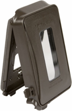 1-Gang Weatherproof In-Use Cover, Expandable, Bronze