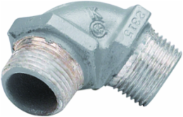 90 Degree 3/4 Inch Iron Elbow, Male/Male, Quad Listed, Grit 0, 6.750 lb.