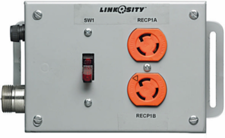 Switched Ground Fault Duplex Receptacle, 1-Gang, NEMA 1, 20A 125V
