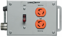 Switched Ground Fault Duplex Receptacle, 1-Gang, NEMA 1, 20A 125V