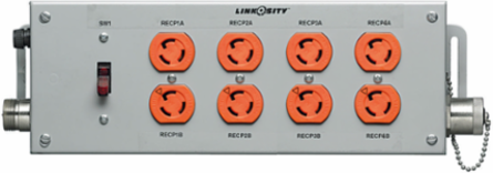 Spec Grade Switched PSDA, 4-Gang, Gray, NEMA 1 Enclosure