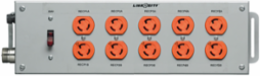 Switched PSDA 5-Gang Spec Grade Outlet, NEMA 1 Enclosure, Gray
