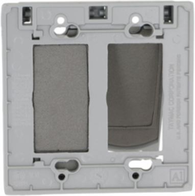 2-Gang Flip Weatherproof Cover, Lockable Tab, Vertical/Horizontal, Gray, NEMA 3R