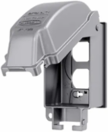 1-Gang Weatherproof In-Use Cover, EXTRA DUTY®,Vertical, 8-in-1, 3.125 in. Deep, Gray