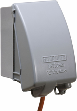 1-Gang Weatherproof In-Use Cover, EXTRA DUTY®, Expandable, Vertical, 8-in-1, 3-1/2 in. Deep, Gray