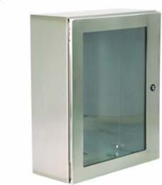 N412 Single Door Wall-Mount Ultimate with Window 20X16X8 304 Stainless Steel
