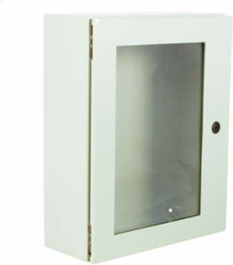 N412 Single Door Wall-Mount Ultimate with Window 20X16X10 Carbon Steel - Gray