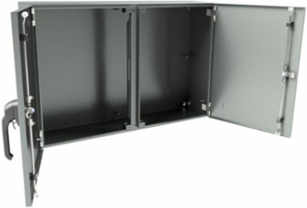 N412 Double Door Wall-Mount Ultimate 24X36X08 Carbon Steel - Gray