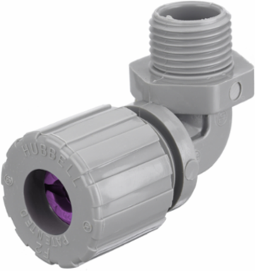 Nylon 90 Degree Male Cord Connector, 0.75-0.88 Inch, 1 Inch