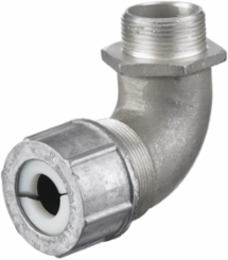 90 Degree Male Cord Connector, 0.88-1 Inch, 1-1/4 Inch, Aluminum