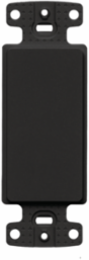 Black Decorator Frame Plate, 1.450 Inch, Molded, Blank Opening