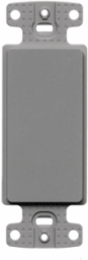 Gray Decorator Frame Plate, 4 Inch, High-Impact Thermoplastic, UL Listed