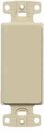 Plate Decorator Frame, Blank, Ivory, High-Impact Thermoplastic, 1.450 Inch Width