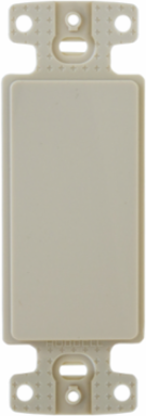 Plate Decorator Frame, Blank, Light Almond, 3.970 Inch Width, UL Listed