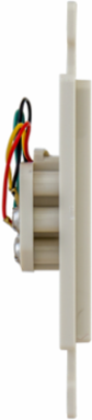1-Gang Wall Plate with 6-Position 4-Conductor Jack, Light Almond, 4 Inch Width
