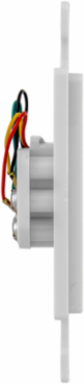 1-Gang Frame Plate with Jack, 6-Position, 4-Conductor, White, UL Listed