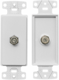 Decorator Wall Plate, 1-Gang Frame, White, Standard Size, High Impact-Resistant Material