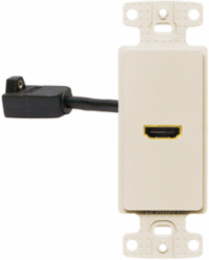 HDMI Decorator Plate Frame, Light Almond, 2.750 Inch Width, 1 Port