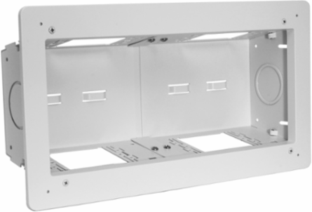 4-Gang Metallic Enclosure for AV, Power & Data Connections