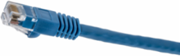 Cat6 Slim Style Patch Cord, Blue, 10 ft, #24 AWG, 8-Conductor