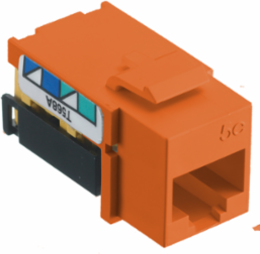 Category 5e Modular Jack, Quick-Lace Termination, 0.86 x 0.67 x 1.29 Inch