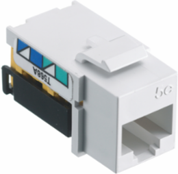 Category 5e netSELECT Jack, 0.86 Inch x 0.67 Inch x 1.29 Inch, Quick-Lace Termination