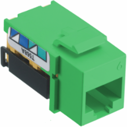 Category 6 netSELECT™ Jack, 0.86 x 0.67 x 1.29 Inch, Snap-fit Mounting