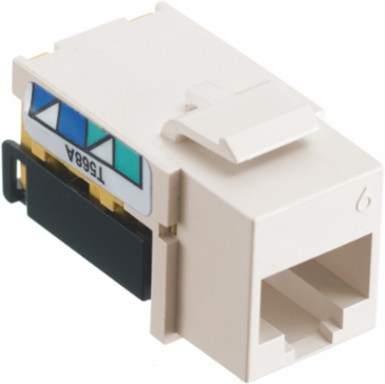 Category 6 netSELECT Jack, 0.86 x 0.67 x 1.29 Inch, Quick-Lace Termination