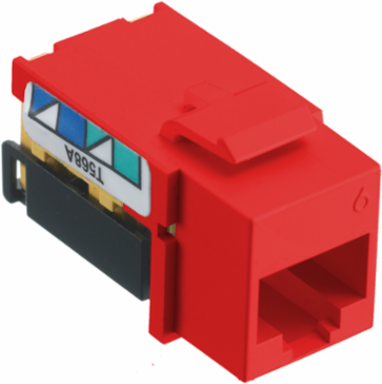 netSELECT™ Category 6 Jack, 0.86 x 0.67 x 1.29 Inch, Snap-fit, Up to 5GBASE-T