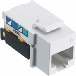 Category 6 Jack with Quick-Lace Termination, 0.750 Inch Width, Supports 5GBASE-T