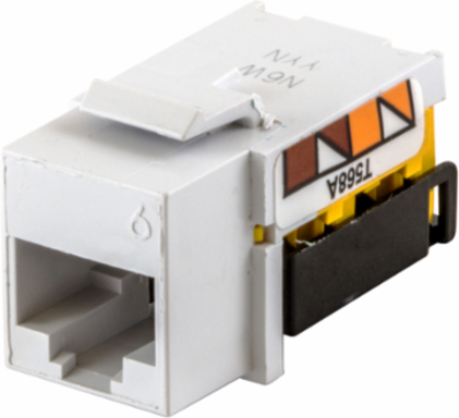 Category 6 netSELECT™ Jack, Quick-Lace Termination, RJ45, Indoor, White