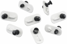 NetSelect Cable Management Clip Set, 4 Inch, 5 Pieces per Pack