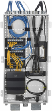 NetSELECT Wall Mount Network Cabinet 28 Inch H, Non-Metallic, 27.7 x 17.1 x 3.95 Inch
