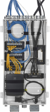 NetSELECT Wall Mount Network Cabinet 28 Inch H, Non-Metallic, 27.7 x 17.1 x 3.95 Inch