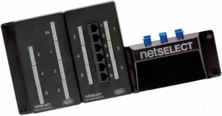 Net Select Combo Module, Telephone/Video, 6-Port, 14.9x21.9x14 Inch, 6.6 Inch Wide