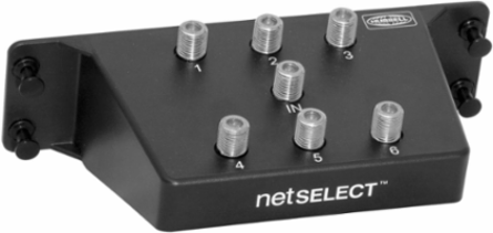 Coaxial Splitter Module, 6-Way, 2.3GHz, Plastic, 2.6 Inch Width
