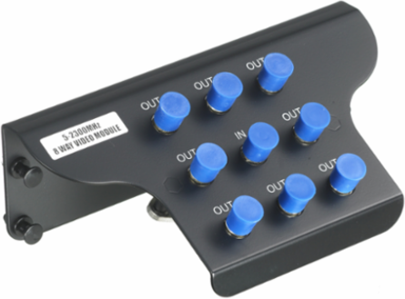 Coaxial Splitter Module, 8-Way, 2.3GHz, 3.900 Inch Width, Indoor Use