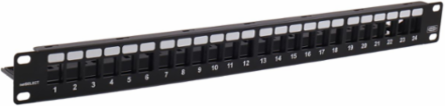 Copper Patch Panel, 24-Port, Unloaded, 19 Inch Width X 1.75 Inch Height