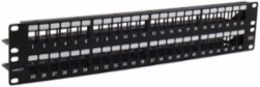 Unloaded Copper Patch Panel, 48-Port, 19 Inch Width, 4.1 Inch Height
