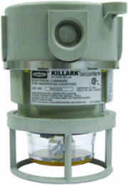 Gray Non-Metallic Compact LED Strobe Light Fixture, 3/4 Inch Mount, 12-80VDC