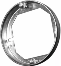 4 Inches Octagon Box, 1.5 Inches Deep, 5 Cubic Inches, With External Ring Bracket