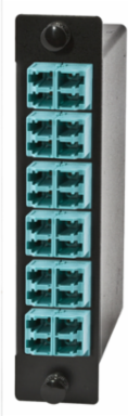 Fiber Optic Cassette, LC Duplex 24F, OM3, 250 Micron, Yellow