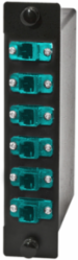 Fiber Optic Cassette, LC-MT, 12-Fiber, OM3, 10GHz, Insertion Loss 0.75 dB Max