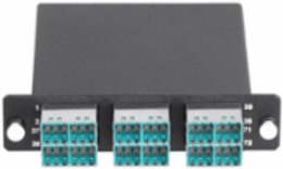 Fiber Optic High Density Cassette 72 Fibers 36 Ports LGX OM3/OM4