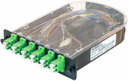Fiber Splice Cassette, 12 Fibers, 6.600 Inch Width, LC Duplex APC